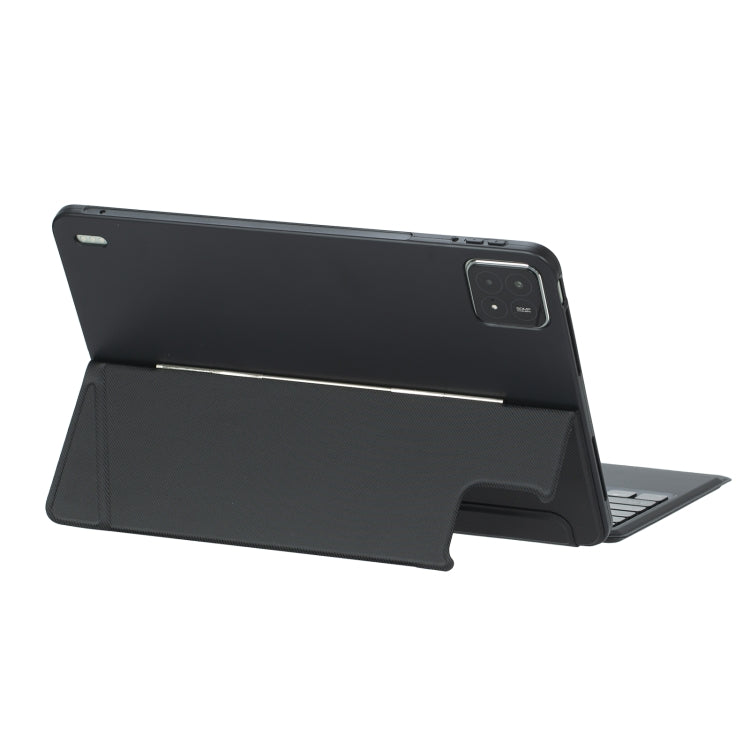 For Xiaomi Pad 6S Pro 12.4 T0N10-AS Detachable Rotating Backlit Touch Bluetooth Keyboard Case(Black)