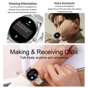 MT55 1.43 inch AMOLED HD Screen Ultra-thin Smart Call Health Watch, Silicone Strap(Silver Grey)