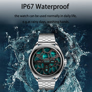 MT55 1.43 inch AMOLED HD Screen Ultra-thin Smart Call Health Watch, Silicone Strap(Black)