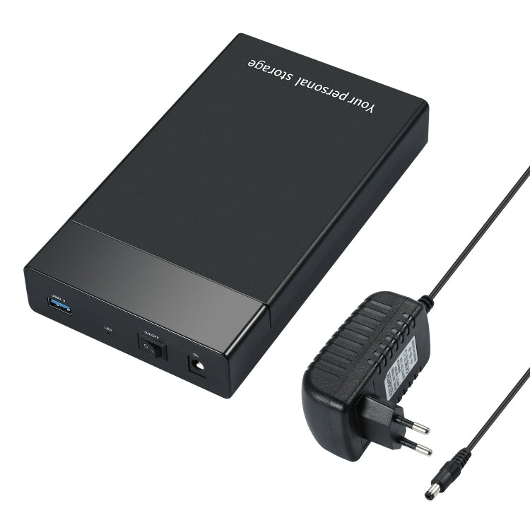 HDD 2.5 / 3.5 inch USB3.0 External Hard Drive Enclosure Case for Laptop Computer(EU Plug)
