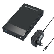 HDD 2.5 / 3.5 inch USB3.0 External Hard Drive Enclosure Case for Laptop Computer(EU Plug)