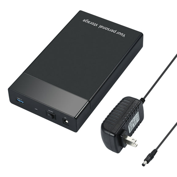 HDD 2.5 / 3.5 inch USB3.0 External Hard Drive Enclosure Case for Laptop Computer(US Plug)
