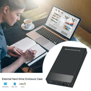 HDD 2.5 / 3.5 inch USB3.0 External Hard Drive Enclosure Case for Laptop Computer(US Plug)