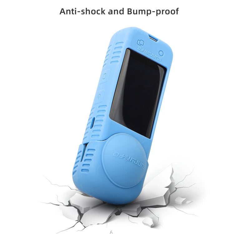 For Insta360 X4 / X5 Sunnylife Silicone Shockproof Case Lens Body Cover Kit(Transparent)