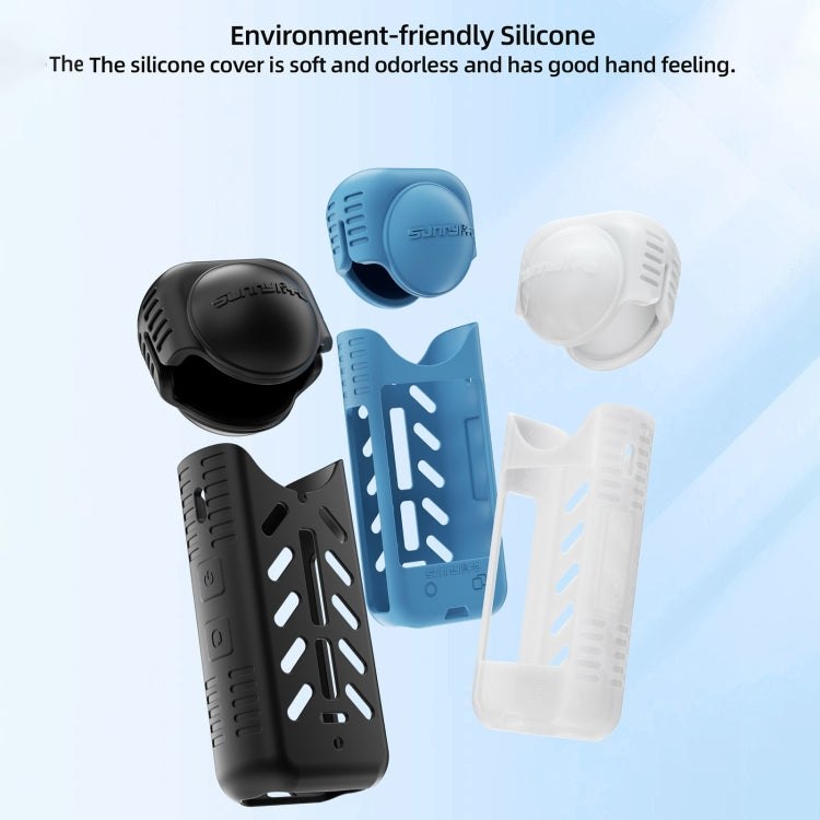 For Insta360 X4 / X5 Sunnylife Silicone Shockproof Case Lens Body Cover Kit(Transparent)