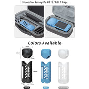 For Insta360 X4 / X5 Sunnylife Silicone Shockproof Case Lens Body Cover Kit(Blue)