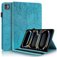 For iPad Pro 13 2024 Tree Life Series Embossed Smart Leather Tablet Case(Lake Blue) - iPad Pro 13 2024 Cases by PMC TechLife | Online Shopping South Africa | PMC TechLife | Buy Now Pay Later Mobicred