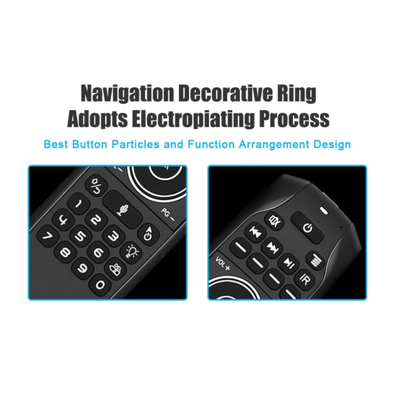 G7V Pro 2.4GHz Fly Air Mouse LED Backlight Wireless Keyboard Remote Control with Gyroscope for Android TV Box / PC, Support Intelligent Voice