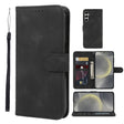 For Samsung Galaxy S24+ / S25+ 5G Skin Feel Geometric Lines Leather Phone Case(Black) - free shipping - PMC Jewellery - Order now!