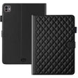 For iPad Pro 13 2024 Rhombus Lattice Leather Smart Tablet Case(Black) - iPad Pro 13 2024 Cases by PMC TechLife | Online Shopping South Africa | PMC TechLife | Buy Now Pay Later Mobicred