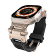 For Apple Watch 42mm Stainless Steel Connector TPU Watch Band(Titanium Black) - free shipping - PMC TechLife - Order now!