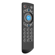 G21 2.4GHz Fly Air Mouse LED Backlight Wireless Keyboard Remote Control with Gyroscope for Android TV Box / PC, Support Intelligent Voice (Blue)