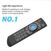 G21 2.4GHz Fly Air Mouse LED Backlight Wireless Keyboard Remote Control with Gyroscope for Android TV Box / PC, Support Intelligent Voice (Blue)