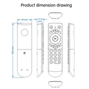 G21 2.4GHz Fly Air Mouse LED Backlight Wireless Keyboard Remote Control with Gyroscope for Android TV Box / PC, Support Intelligent Voice (Blue)
