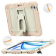 For iPad Air 11 2024 Silicone Hydric PC Tablet Case with Shoulder Strap & Holder(Rose Gold) - iPad Air 11 2024 Cases by PMC TechLife | Online Shopping South Africa | PMC TechLife | Buy Now Pay Later Mobicred