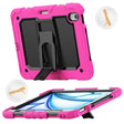 For iPad Air 11 2024 Silicone Hydric PC Tablet Case with Shoulder Strap & Holder(Rose Red) - iPad Air 11 2024 Cases by PMC TechLife | Online Shopping South Africa | PMC TechLife | Buy Now Pay Later Mobicred