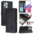 For Blackview A53 Cat Rat Embossed Pattern RFID Leather Phone Case with Lanyard(Black) - More Brand by PMC TechLife | Online Shopping South Africa | PMC TechLife | Buy Now Pay Later Mobicred