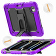 For iPad Pro 11 2024 Silicone Hydric PC Tablet Case with Shoulder Strap & Holder(Purple) - iPad Pro 11 2024 Cases by PMC TechLife | Online Shopping South Africa | PMC TechLife | Buy Now Pay Later Mobicred