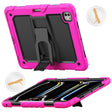 For iPad Pro 13 2024 Silicone Hydric PC Tablet Case with Shoulder Strap & Holder(Rose Red) - iPad Pro 13 2024 Cases by PMC TechLife | Online Shopping South Africa | PMC TechLife | Buy Now Pay Later Mobicred