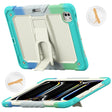 For iPad Pro 13 2024 Silicone Hydric PC Tablet Case with Shoulder Strap & Holder(Camouflage Light Blue) - iPad Pro 13 2024 Cases by PMC TechLife | Online Shopping South Africa | PMC TechLife | Buy Now Pay Later Mobicred