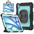 For iPad Air 11 2024 Handle Silicone Hydric PC Tablet Case with Shoulder Strap(Light Blue PC) - iPad Air 11 2024 Cases by PMC TechLife | Online Shopping South Africa | PMC TechLife | Buy Now Pay Later Mobicred
