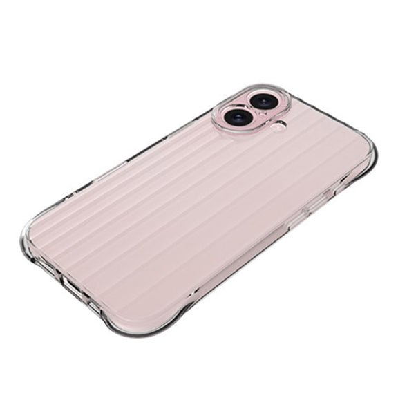 For iPhone 16 Water Ripple Fine Hole TPU Phone Case(Black)