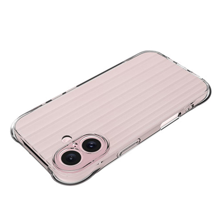 For iPhone 16 Water Ripple Fine Hole TPU Phone Case(Black)