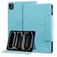 For iPad Air 13 2024 Cat Buckle Leather Smart Tablet Case(Sky Blue) - iPad Air 13 2024 Cases by PMC TechLife | Online Shopping South Africa | PMC TechLife | Buy Now Pay Later Mobicred