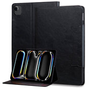 For iPad Air 13 2025 / 2024 Cat Buckle Leather Smart Tablet Case(Black)