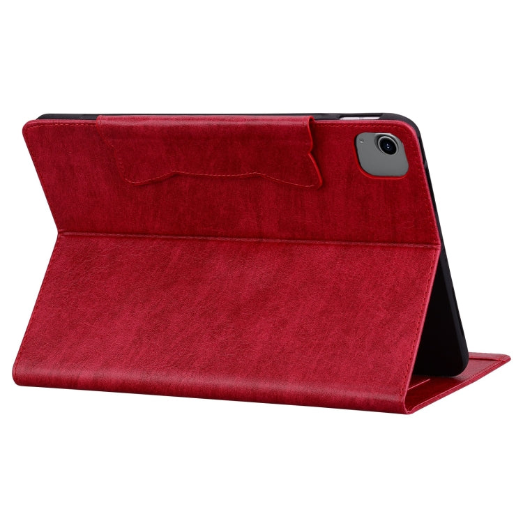 For iPad Air 13 2025 / 2024 Cat Buckle Leather Smart Tablet Case(Red)