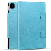 For iPad Pro 11 2024 Cat Buckle Leather Smart Tablet Case(Sky Blue)