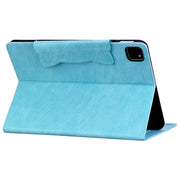 For iPad Pro 11 2024 Cat Buckle Leather Smart Tablet Case(Sky Blue)