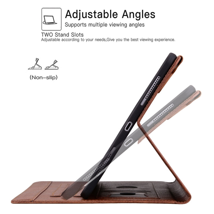 For iPad Pro 13 2024 Cat Buckle Leather Smart Tablet Case(Brown)