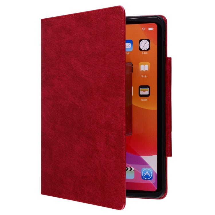 For iPad Pro 13 2024 Cat Buckle Leather Smart Tablet Case(Red)