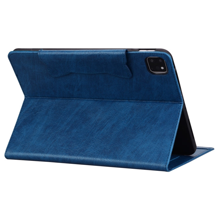 For iPad Pro 13 2024 Cat Buckle Leather Smart Tablet Case(Royal Blue)