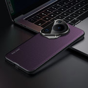 For Huawei Pura 70 Ultra SULADA 600D Kevlar Texture PC Shockproof Phone Case(Purple)