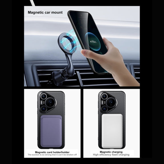 For Huawei Pura 70 Pro / 70 Pro+ SULADA 600D Kevlar Texture PC Shockproof Phone Case(Black)