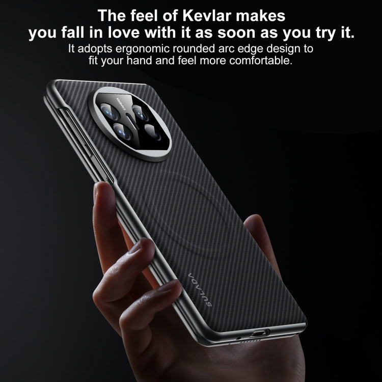 For Huawei Mate X6 SULADA 600D Kevlar Texture PC Shockproof Phone Case(Brown)