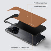 For Huawei Pura 70 Pro / 70 Pro+ SULADA Frameless Top Layer Cowhide Leather + PC Phone Case(Blue)