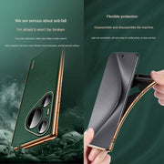 For Huawei Pura 70 Pro SULADA TPU + Litchi Texture Leather Phone Case(Black)