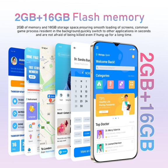 SDT81 / A38, 2GB+16GB, 6.3 inch Screen, Face Identification, Android 10.0 MTK6737 Quad Core, Network: 4G, Dual SIM(White)