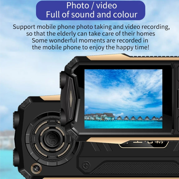 K1+ 4G Elder Rugged Phone, 2.6 inch, 1500mAh Battery, LED Flashlight, Network: 4G, Dual SIM, SOS, Plug:US Plug(Black)