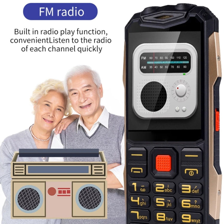 K1+ 4G Elder Rugged Phone, 2.6 inch, 1500mAh Battery, LED Flashlight, Network: 4G, Dual SIM, SOS, Plug:EU Plug(Red)