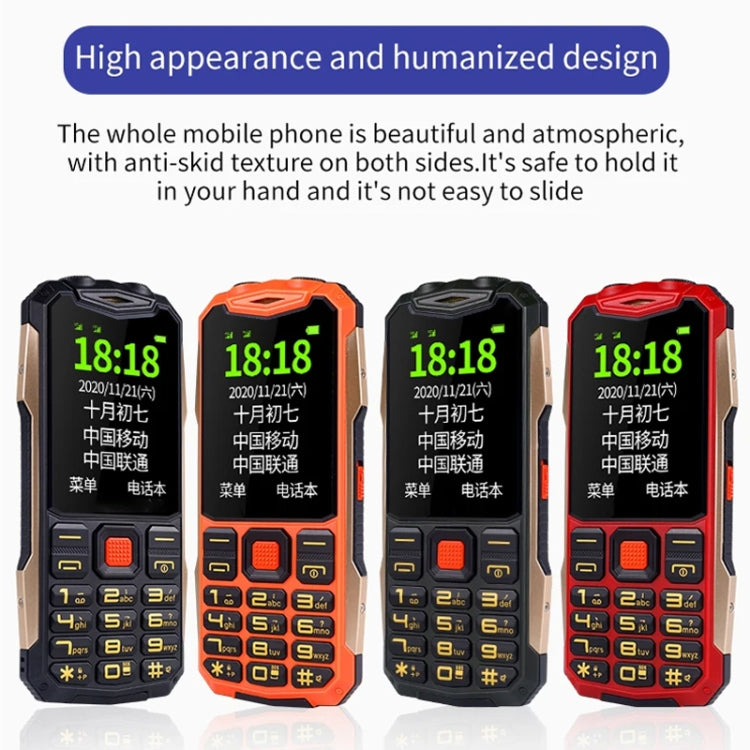 K1+ 4G Elder Rugged Phone, 2.6 inch, 1500mAh Battery, LED Flashlight, Network: 4G, Dual SIM, SOS, Plug:US Plug(Green)