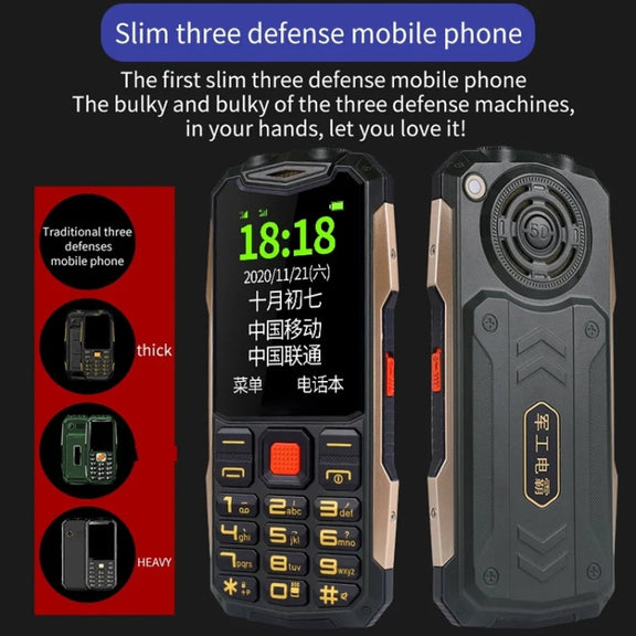 K1+ 4G Elder Rugged Phone, 2.6 inch, 1500mAh Battery, LED Flashlight, Network: 4G, Dual SIM, SOS, Plug:UK Plug(Red)