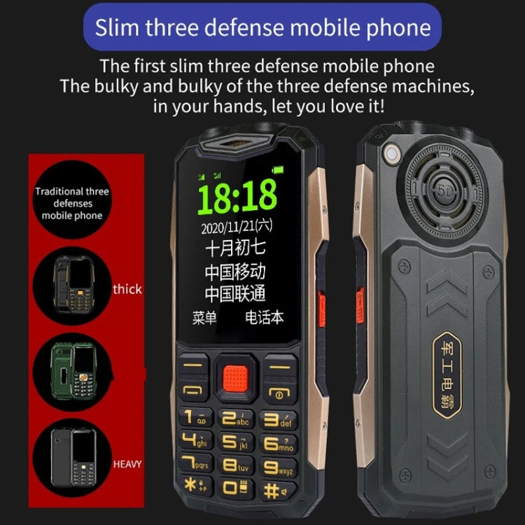 K1+ 4G Elder Rugged Phone, 2.6 inch, 1500mAh Battery, LED Flashlight, Network: 4G, Dual SIM, SOS, Plug:US Plug(Orange)