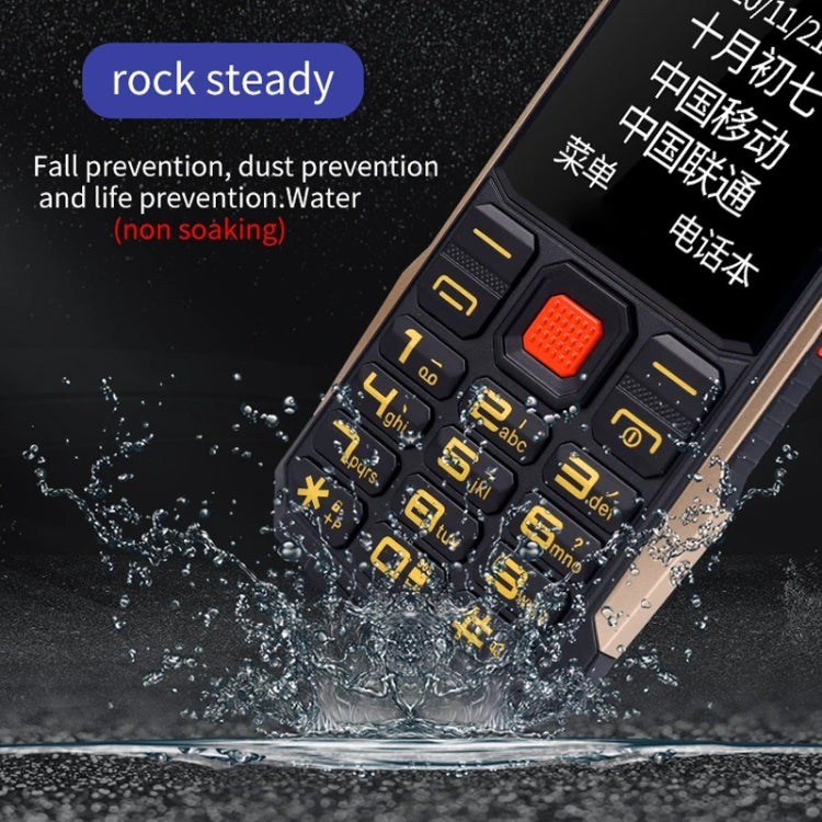 K1+ 4G Elder Rugged Phone, 2.6 inch, 1500mAh Battery, LED Flashlight, Network: 4G, Dual SIM, SOS, Plug:EU Plug(Green)
