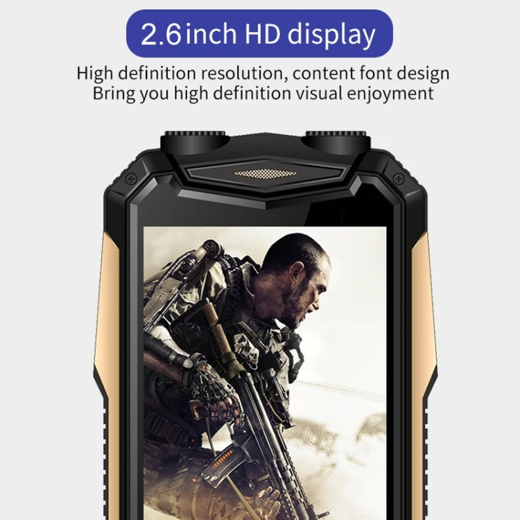 K1+ 4G Elder Rugged Phone, 2.6 inch, 1500mAh Battery, LED Flashlight, Network: 4G, Dual SIM, SOS, Plug:US Plug(Red)