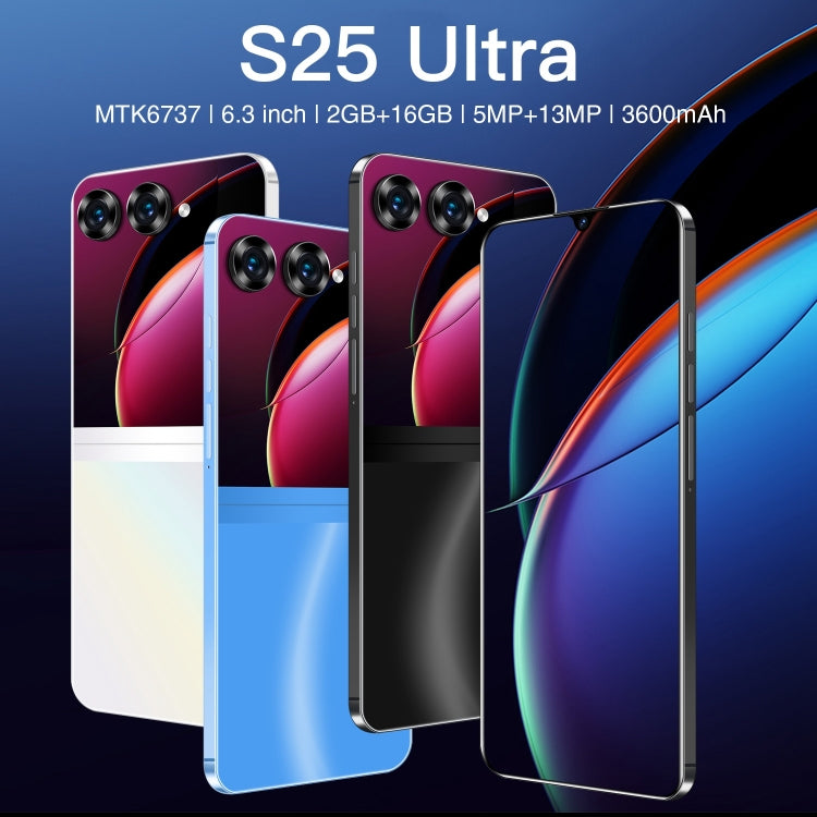 SDT90 / S25 Ultra, 2GB+16GB, 6.3 inch Screen, Face Identification, Android 10.0 MTK6737 Quad Core, Network: 4G, Dual SIM(White)