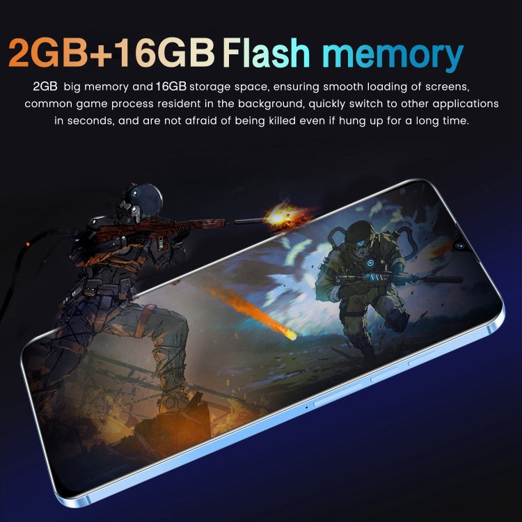 SDT90 / S25 Ultra, 2GB+16GB, 6.3 inch Screen, Face Identification, Android 10.0 MTK6737 Quad Core, Network: 4G, Dual SIM(Blue)
